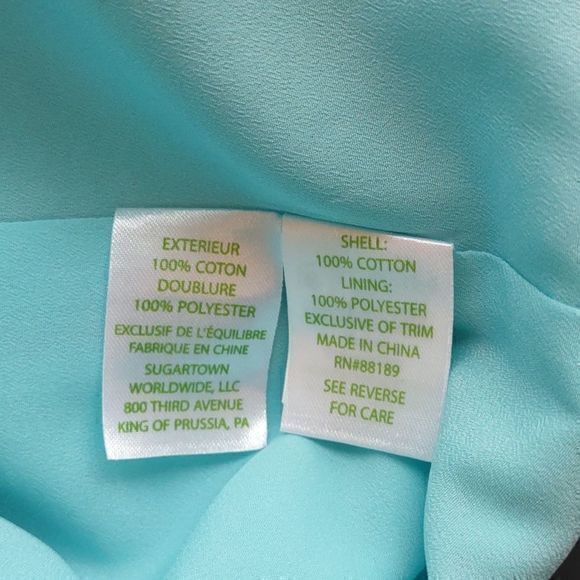 Lilly Pulitzer Gold Metallic Lace Breakwater Blue Jacquard Largo Shift Dres Sz 2 - Picture 13 of 14